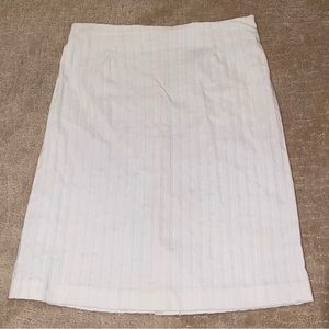 Simple All White Skirt - Size L